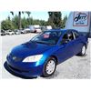 Image 1 : C4 --  2004 HONDA CIVIC LX  , Blue , 216649  KM's