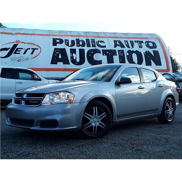 C3 --  2013 DODGE AVENGER SE , Silver , 104845  KM's