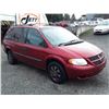 Image 3 : I2 --  2005 DODGE CARAVAN SE , Red , 265067  KM's