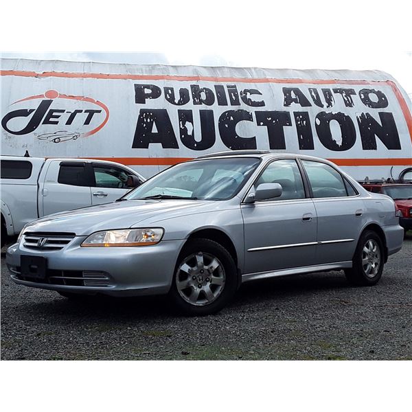 E6 --  2002 HONDA ACCORD EX  , Silver , 223667  KM's