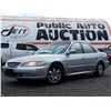 Image 1 : E6 --  2002 HONDA ACCORD EX  , Silver , 223667  KM's