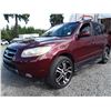 Image 1 : D1 --  2008 HYUNDAI SANTA FE SE AWD , Red , 175630  KM's