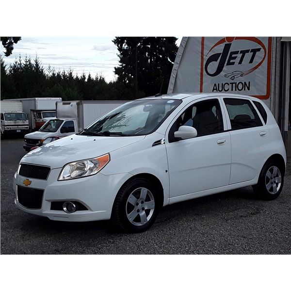 K3 --  2010 CHEVROLET AVEO LT , White , 100,367 TMU  KM's