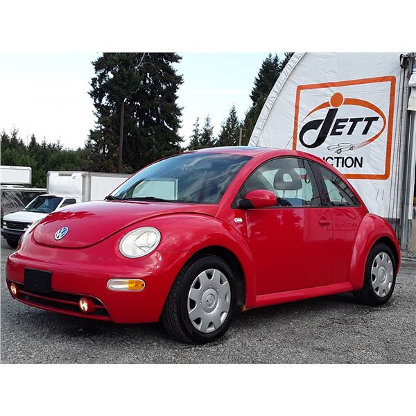 K1 --  2001 VW BEETLE GLS , Red , 206531  KM's