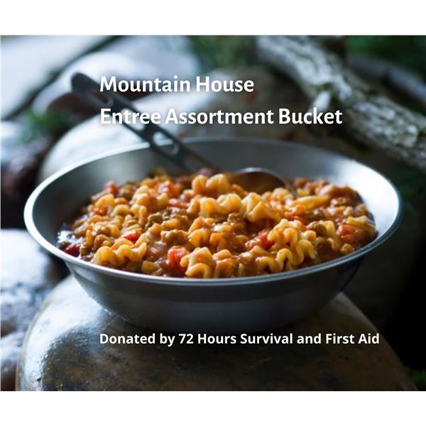 Mountain House Entrée Assortment Bucket (12 Mountain House pouches)