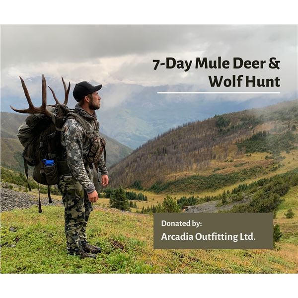 7-Day Mule Deer and Wolf Hunt