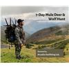 Image 1 : 7-Day Mule Deer and Wolf Hunt