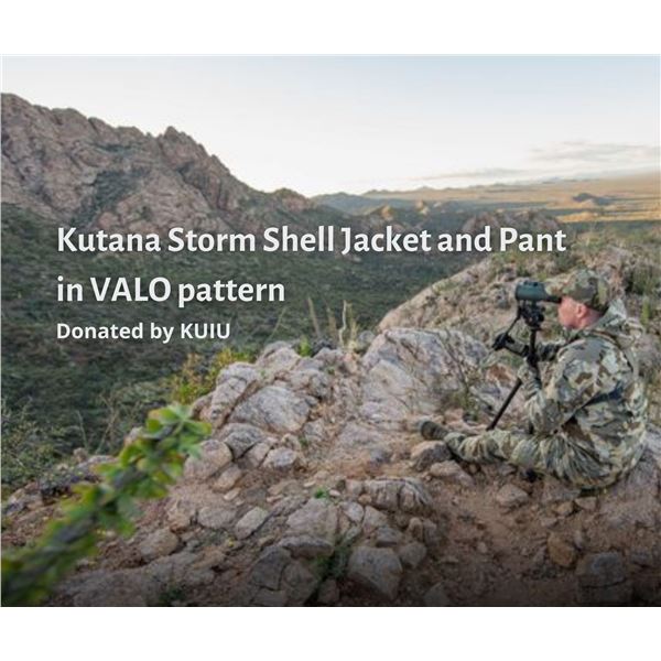 Kutana Storm Shell Jacket and Pant in VALO pattern
