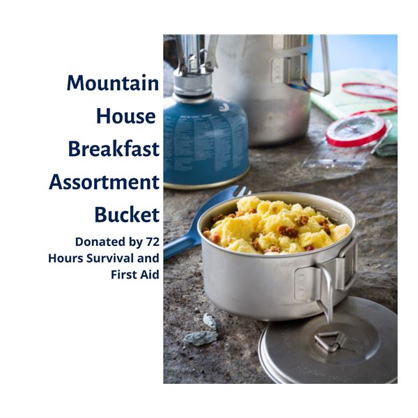 Mountain House Breakfast Assortment Bucket (16 Mountain House pouches)