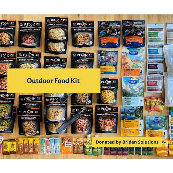 Briden Outdoor Food Kit - enough food to keep you going for 8 days