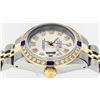 Image 5 : Rolex Ladies 2 Tone Silver Diamond & Sapphire Datejust Wristwatch
