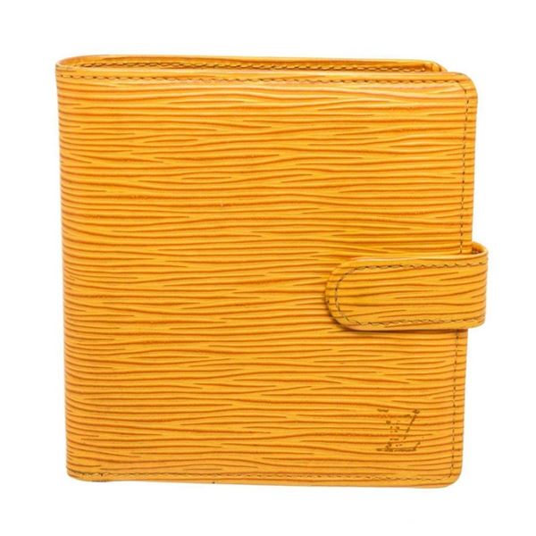 Louis Vuitton Yellow Epi Leather Bifold Wallet