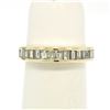Image 3 : 14kt Yellow Gold 1.00 ctw Baguette Diamond Channel Domed Wedding Band Ring
