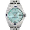 Image 1 : Rolex Ladies Stainless Steel Ice Blue Diamond 26MM Oyster Perpetaul Datejust