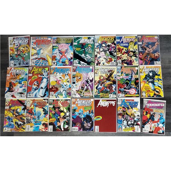 502 --  Lot of 21 Vintage Marvel Comics - Avengers West Coast #'s 81 to 102 (No 99)
