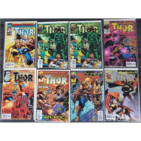 507 --  Lot of 8 Vintage Marvel Comics - The Mighty Thor
