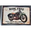 Image 1 : 511 --  Large Vintage Style Metal Sign of Old Bike
