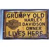 Image 1 : 512 --  Large Vintage Style Metal Sign of Harley Grumpy Old Men