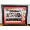 Image 1 : 522 -2002 Team Canada Mens Olympic Hockey Team Gold Medal Photograph W/ 24KT Overlay Medallion + COA