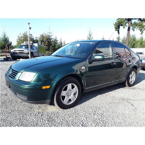 D2 --  2001 VOLKSWAGEN JETTA GLS TDI , Green , 319, 140  KM's