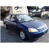 Image 3 : J4 --  2002 HONDA CIVIC  , Blue , 249360  KM's