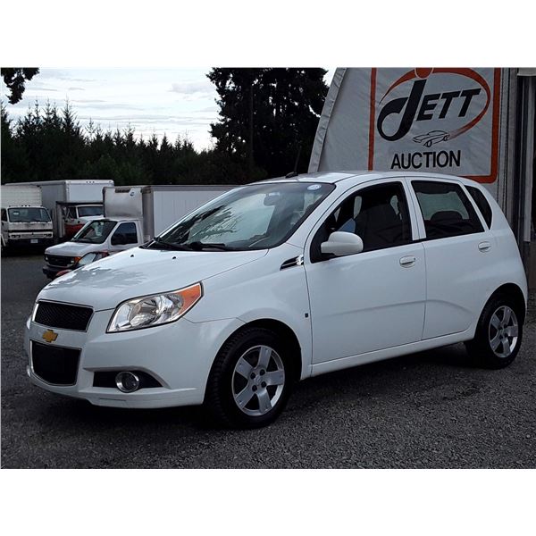 C3 --  2010 CHEVROLET AVEO LT , White , 100,367 TMU  KM's