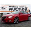 Image 1 : C6B --  2014 CHEVROLET CRUZE LT , Red , 181654  KM's