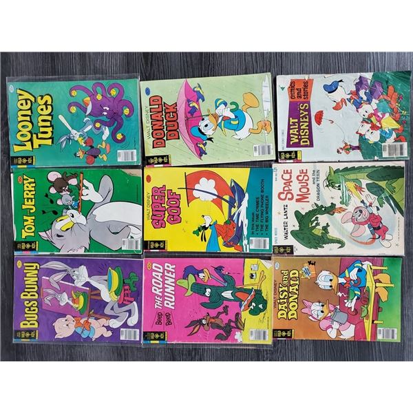 539 --  Lot of 9 Various Vintage Walt Disney and Warner Bros Comics - Gold Key