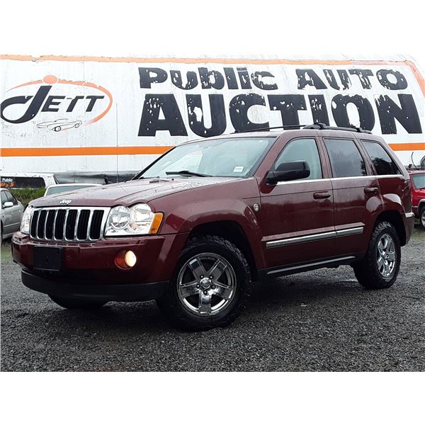 F4 --  2007 JEEP GRAND CHEROKEE LTD TRAIL RATED 4X4  , Red , 217876  KM's