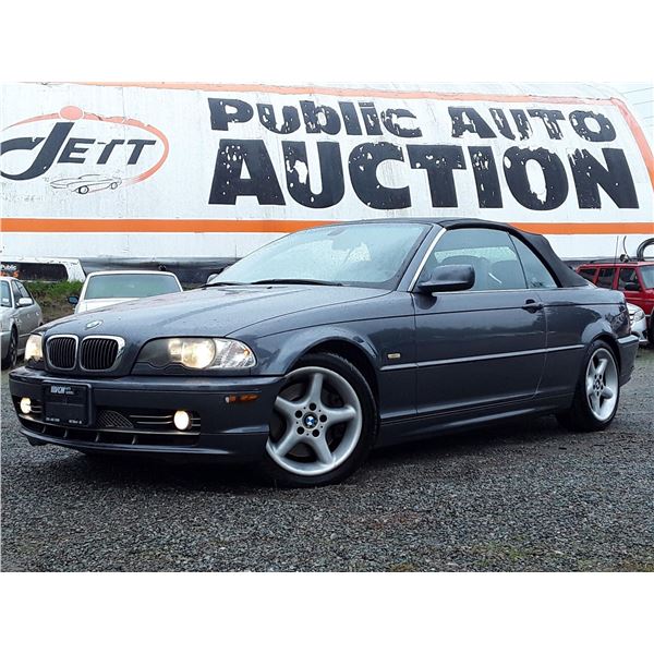 E6 --  2002 BMW 330CI CONVERTIBLE , Grey , 211393  KM's