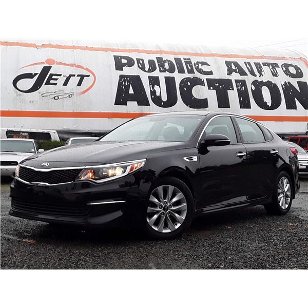C6B --  2017 KIA OPTIMA LX , Black , 123303  KM's