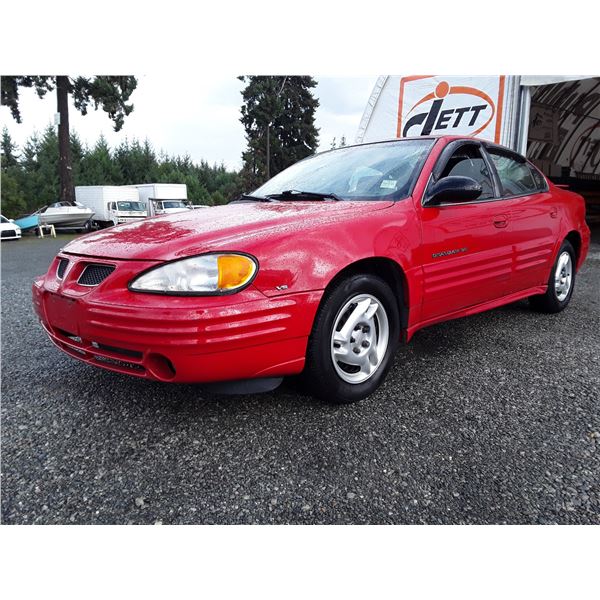 A3 --  2002 PONTIAC GRAND AM  , Red , 275299  KM's