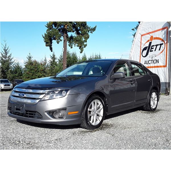 A12G --  2011 FORD FUSION SEL , Grey , 216777  KM's  "NO RESERVE"