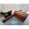 Image 2 : Vintage Singer Sewing Machine W/Cover