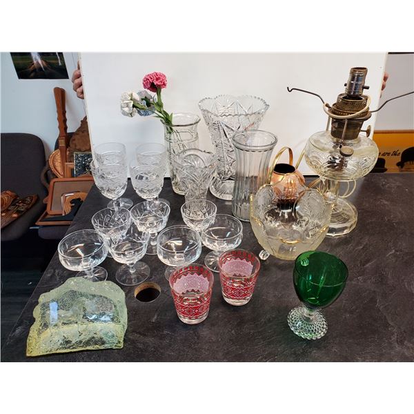 Lot of Glass Cyrstal Dishes & More