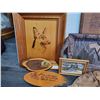 Image 2 : three carved wooden tray, wall Plaques and more