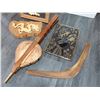 Image 3 : Boomerang, Bellows, & Carved wall hangings