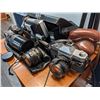 Image 2 : Lot of vintage cameras, video camera in case & zoom lenses