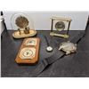 Image 1 : Lot of Clocks (Inc Seth Thomas, Kieniner & Obergfell) Thermometers Barometer & More