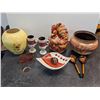 Image 1 : Lot of Ceramic display Items Inc Hand Painted Vase & Rooster