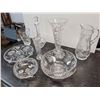 Image 2 : Lot of Cryslatal Pinwheel Vases Candy Dishes & More