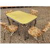 Image 1 : Vintage Metal Kithen Table & 4 Chairs