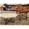 Image 2 : Stone Coffee table & Rustic Arm Chair