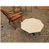 Image 3 : Stone Coffee table & Rustic Arm Chair