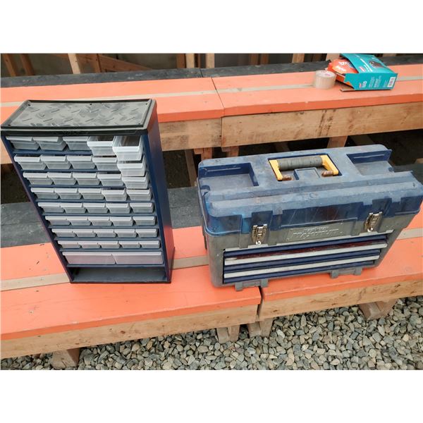 Tool Chest &  Plastic Drawer Unit