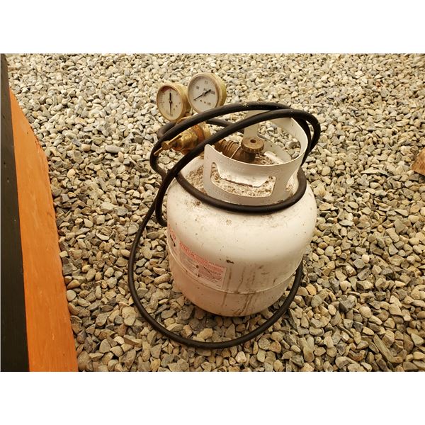 Propane Tank with Hose, Gauges & Nozzle