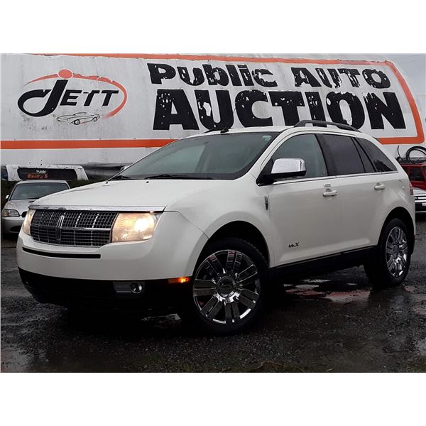 E6 --  2008 LINCOLN MKX AWD , White , 243398  KM's