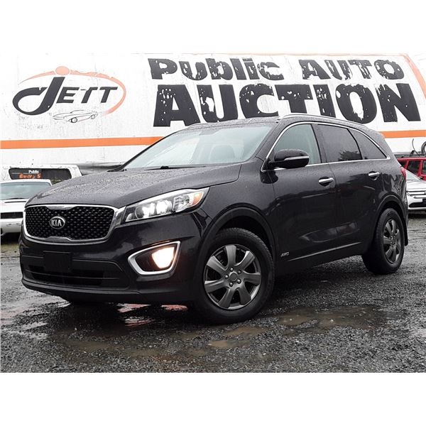 C6B --  2017 KIA SORENTO LX AWD , Black , 195296  KM's