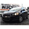 Image 2 : C6D --  2016 CHEVROLET SONIC LT  TURBO, Black , 51151  KM's