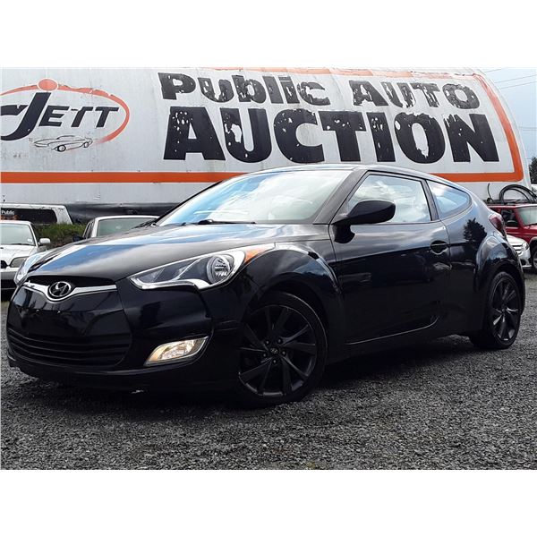 C6C --  2016 HYUNDAI VELOSTER  , Black , 166020  KM's